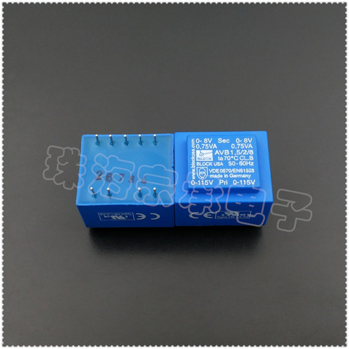 进口德国 AVB1.5/2/8 BLOCK 2x115V转2x8V 电源变压器