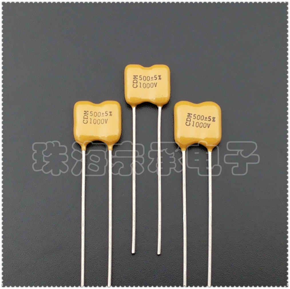 进口墨西哥 500pF 1000V CDM CDV16 5% 银云母电容 CDE 1KV 501