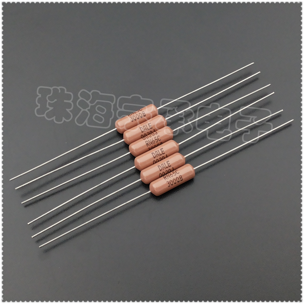 进口美国 300R 2W DALE RN65C 300欧 金属膜电阻 300Ω 0.1%