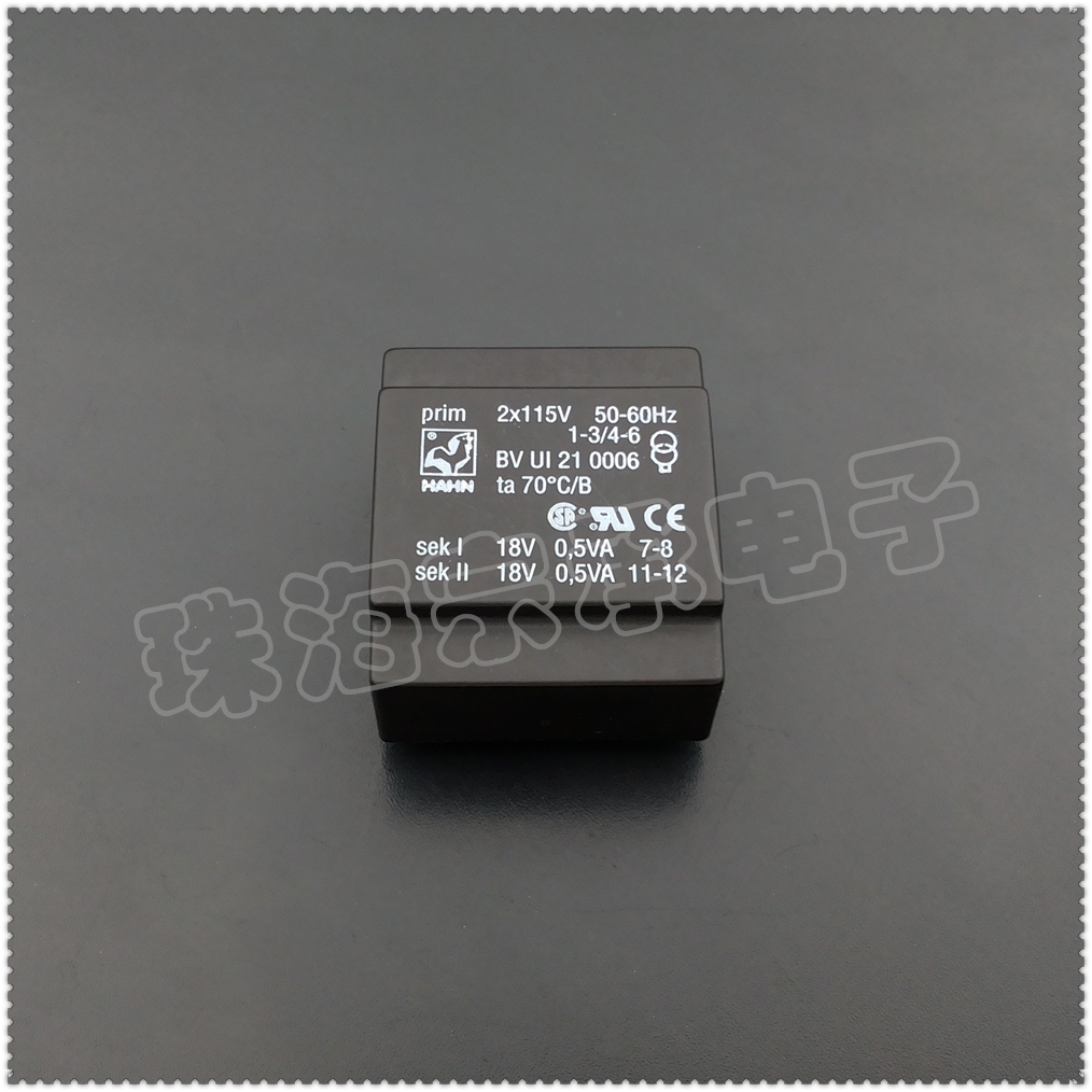 BVUI210006变压器HAHN2x18V