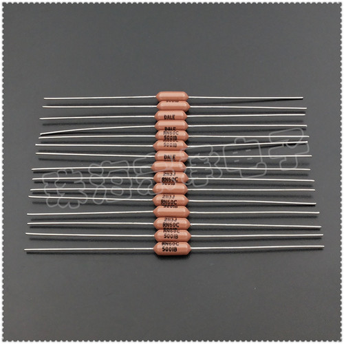 进口美国 5K 0.5W DALE RN60C 5001B 1/2W 0.1% 精密金属膜电阻器