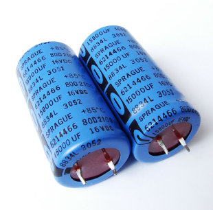 进口美国 15000uF 16V SPRAGUE思碧 80D 电解电容器 25x50