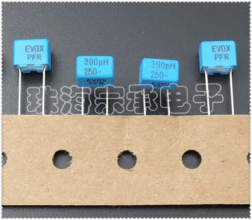 进口印尼 390pF 250V EVOX PFR 2.5% MKP聚丙烯 薄膜电容 391 p5