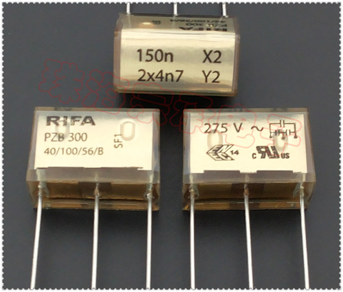 进口芬兰 RIFA PZB300 150n X2 2x4n7 Y2 275VAC 电容器 - 封面