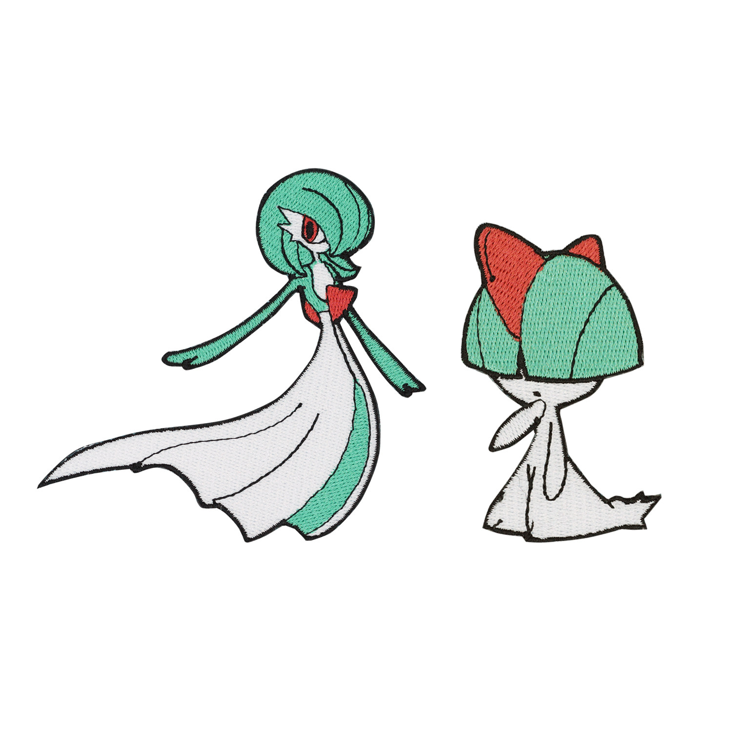 沙奈朵 拉鲁拉丝 宝可梦 卡通动漫精致儿童牛仔裤刺绣布贴魔术贴