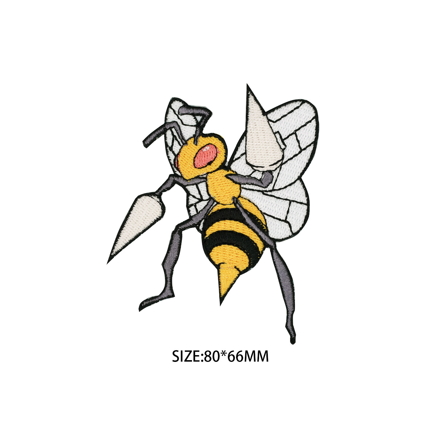 大针蜂宝可梦时尚卡通布贴衣服鞋子小补丁贴羽绒服修补刺绣魔术贴