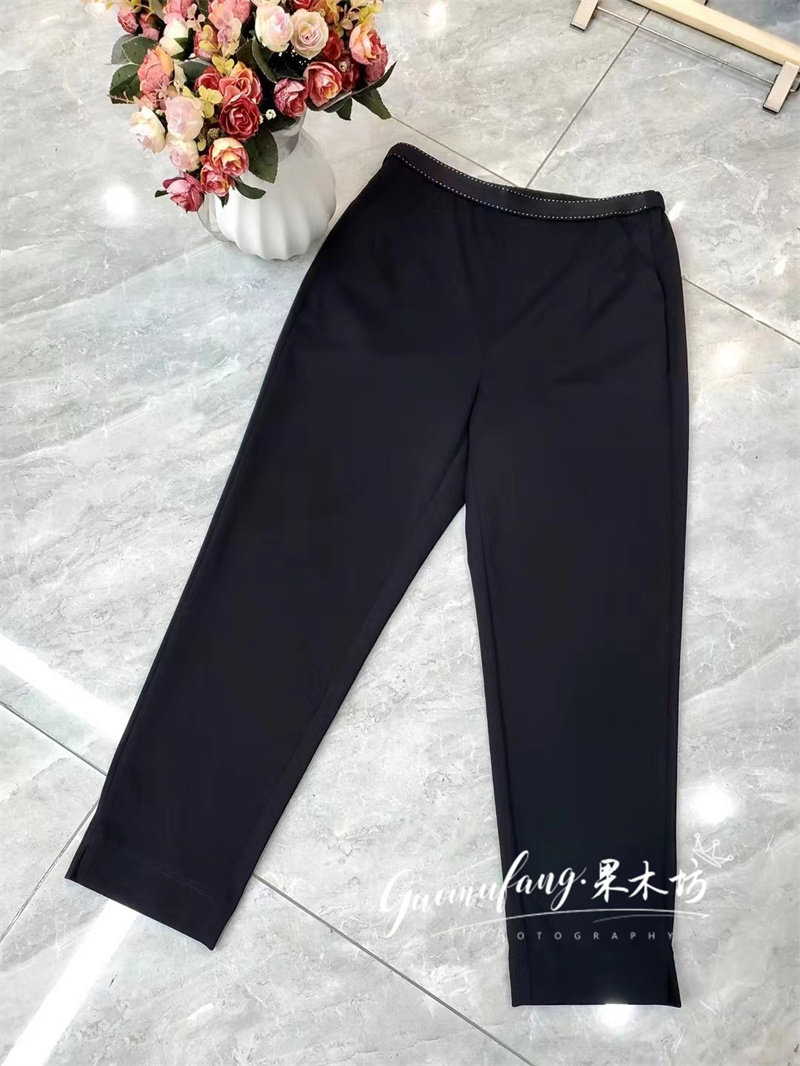 菲玛掂230075正品2023春夏新款时尚气质显瘦直筒锥版裤铅笔裤女裤