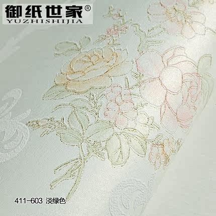御纸世家 欧式田园3D无纺布壁纸 卧室客厅温馨浪漫小碎花简约墙纸