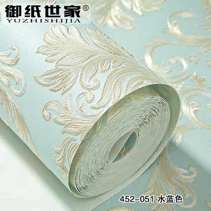 3d浮雕奢华大马士革客厅电视背景墙壁纸 卧室温馨 欧式无纺布墙纸