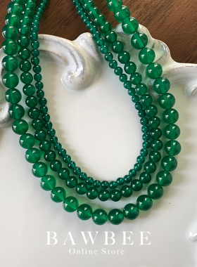 绿玛瑙珠珠女新中式项链