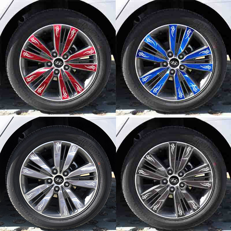 适用于老款现代名图轮毂贴16 17 寸改装专用划痕修复遮盖防水保护