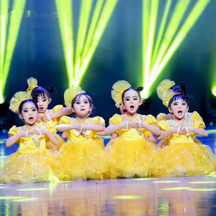 一闪一闪亮晶晶舞蹈服幼儿园六一女蓬蓬纱裙我们都是小星星演出服