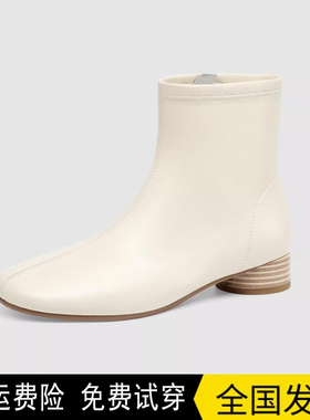 2025秋冬新款TIGRISS0小奶皮羊皮时装靴同款超软女短靴TA65709-11