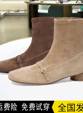 商场同款2025年秋冬新款玛丽珍瘦瘦靴薄底时装靴短靴TA65709-10