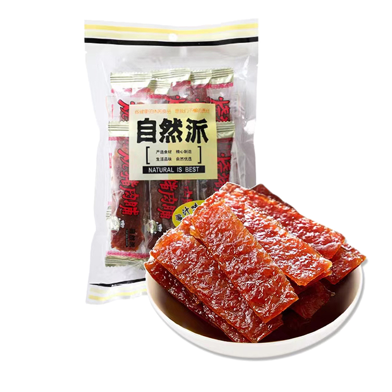 自然派肉铺黑椒味牛肉条蜜汁味猪肉脯肉干零食小吃特产即食肉脯干