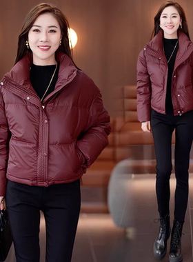 23603大口袋冬季棉服女外套宽松保暖2025韩版百搭时尚女装棉衣