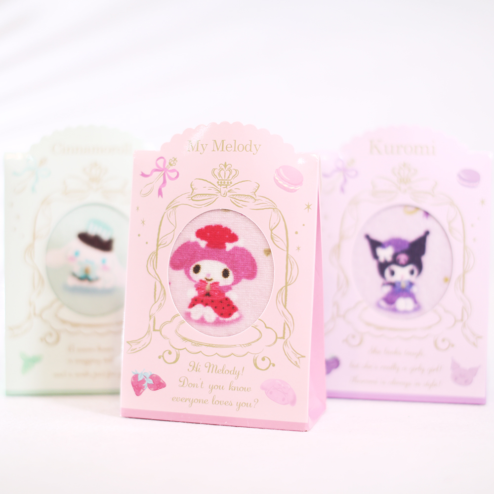 礼盒装日本三丽鸥小手帕手绢方巾洗脸擦汗送礼可爱纯棉吸水美乐蒂