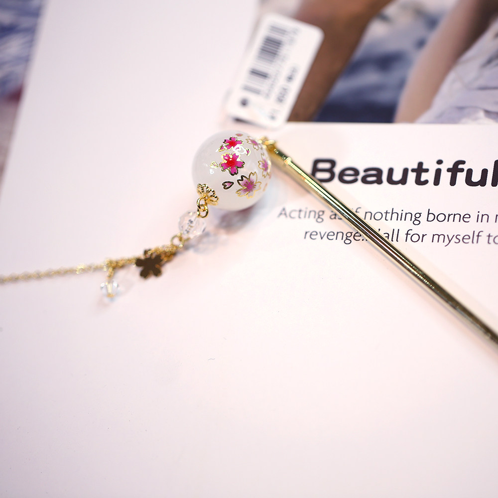 日本进口发簪步摇女士发饰发钗和风复古汉服配饰和服少女盘发