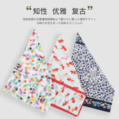 和音日式 手帕手绢纯棉女士手巾方巾薄款 吸汗发带小围巾伴手礼礼物