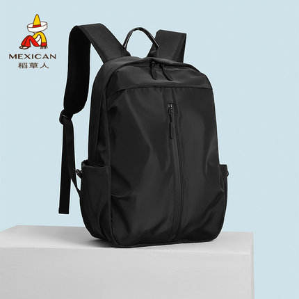 稻草人男士双肩包新款商务电脑包笔记本大容量背包休闲运动书包