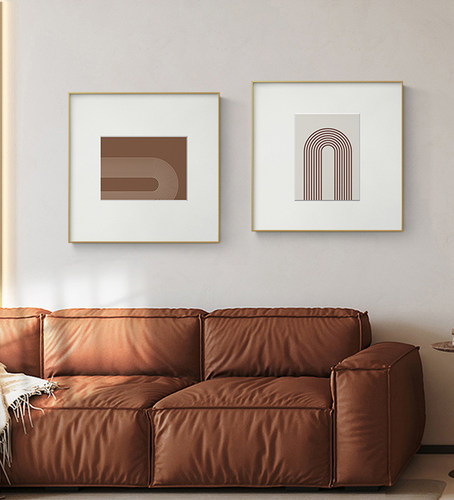 北欧时尚简约客厅餐厅卡纸装饰画