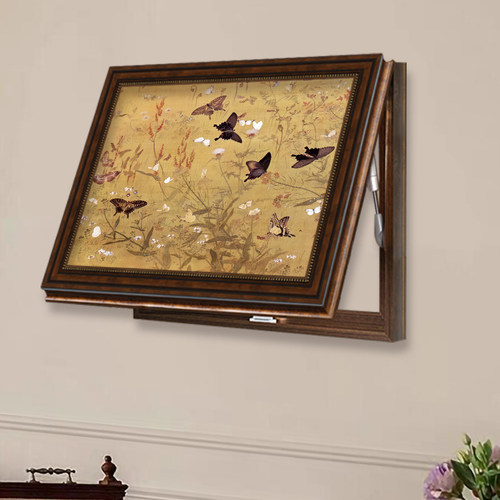 复古美式可定制横版电表箱装饰画