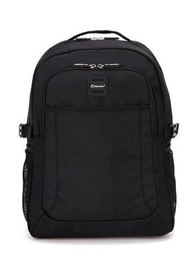 外交官Diplomat潮流双肩包多功能背包15寸出差电脑包DB-1596L黑色