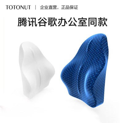 TOTONUT腰靠办公室护腰靠垫记忆棉汽车腰靠沙发座椅久坐透气腰枕