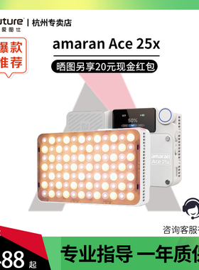 Aputure爱图仕 艾蒙拉amaran Ace 25x可调色温 夜景人像外拍相机补光灯 长续航户外口袋灯高亮便携摄影补光灯