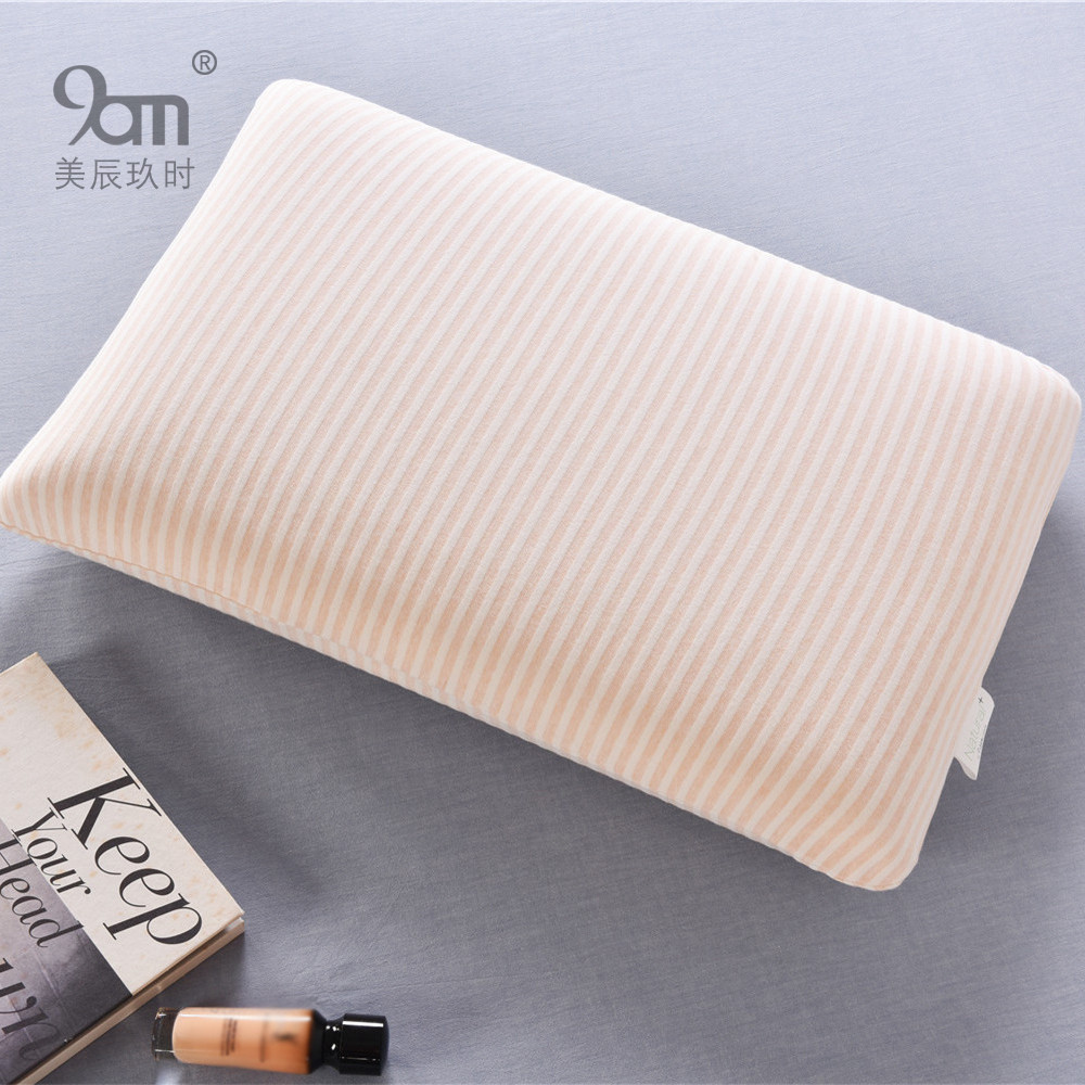 日式亲水记忆棉快回弹零压柔软全棉单人中低枕芯成人枕头一只装