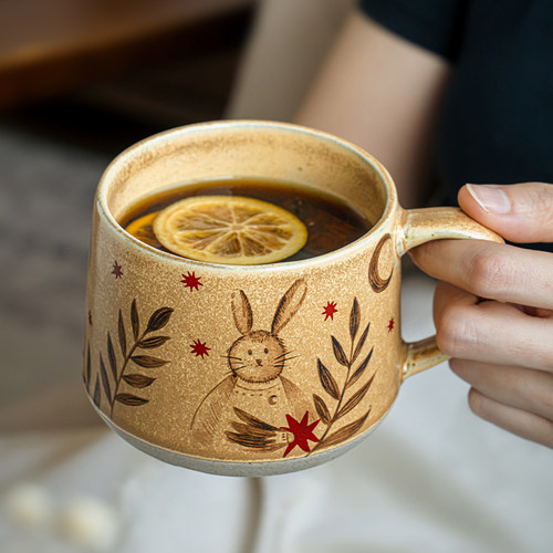 巷子尾设计感马克杯复古咖啡杯