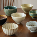 家用米饭碗复古陶瓷碗早餐粥碗吃饭 饭碗 小碗 既厚实又好看