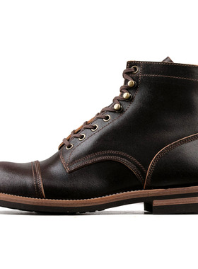 Munson CapToe Logging Boot -luosjiet®boots - Dark Brown
