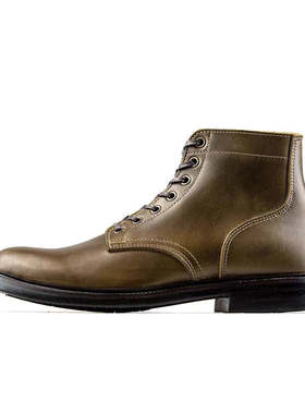 Plain Service Boot - luosjiet®boots - Olive Refresh Waxy