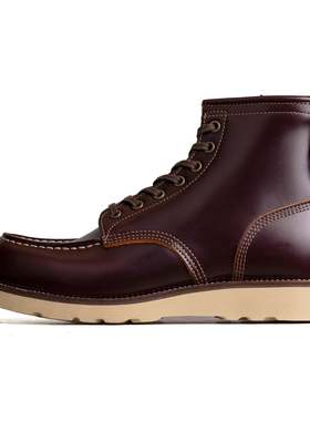 City MocToe Boot -luosjiet®boots - Dark Wine TeaCore OTA