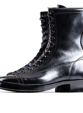 Monkey Boots 13 Eyelets - Black Horsebutt TPR - xbxs®boots