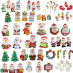 圣诞节蛋糕装饰糖人糖公仔圣诞老人雪人拐杖靴子花环翻糖公仔摆件