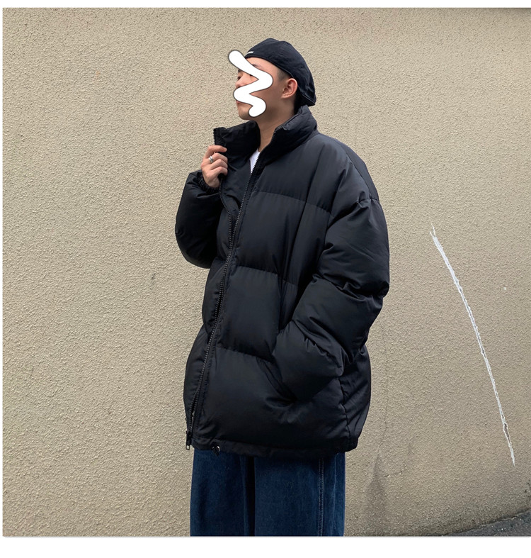 Real shot ා fried Street solid cotton padded women's winter 2020 new Korean version loose student's bread suit couple's thickened cotton padded jacket