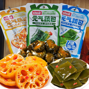 哆辣咪元气蔬包拌脆黄瓜卤湖脆藕片厚海带即食裙带菜下饭菜零食