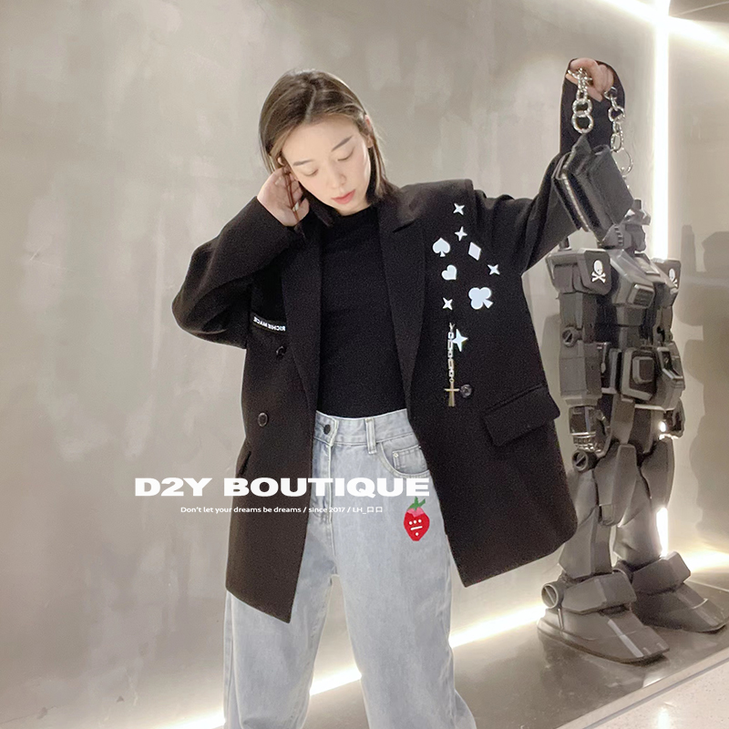 特价 Richie Macie 3M反光十字架西装2022新款西服 D2Y Boutique-封面