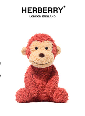 英国HERBERRY巴迪猴子毛绒玩具可爱公仔玩偶娃娃新年礼物