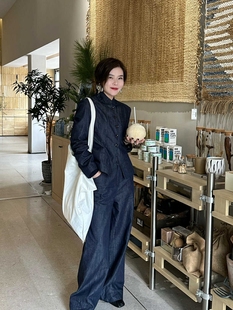 现货秋季新款【ONIVINTAGE欧尼】高密亚麻短款牛仔外套