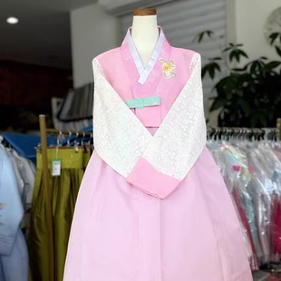 朝鲜族儿童民俗服装演出韩服舞台服女孩130-135