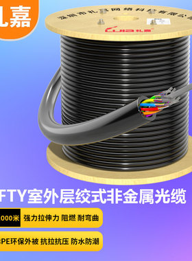 礼嘉 GYFTY层绞式非金属光缆 电信级架空/管道直埋光纤光缆