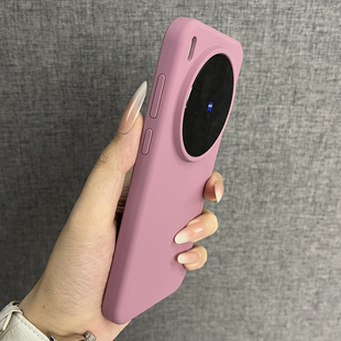 小众肤感液态硅胶梅子色 时尚 适用于vivox300pro 200ultra手机壳新款 防摔全包保护套男女网红 x200 三只鱼