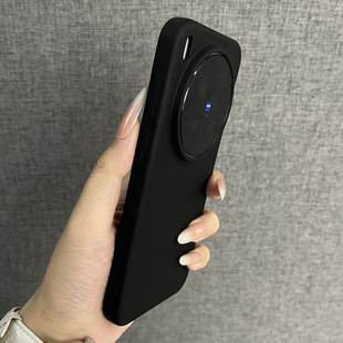 潮牌肤感液态硅胶石墨黑 高档个性 适用于vivox300pro 200ultra手机壳新款 防摔全包保护套男女 x200 三只鱼