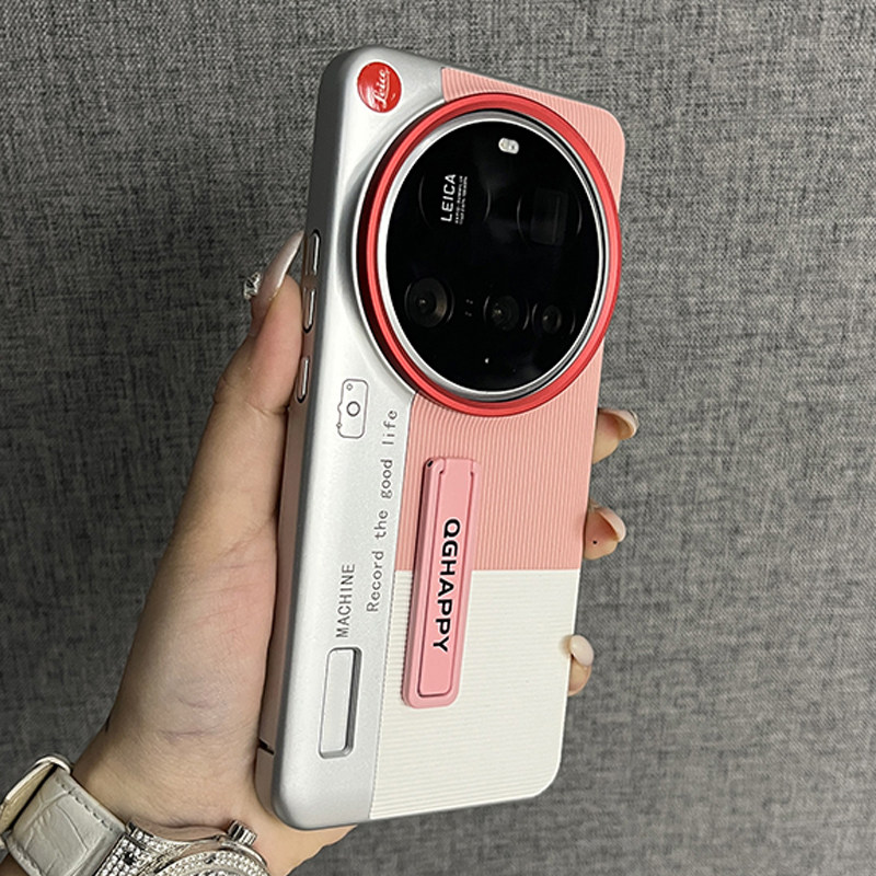 三只鱼【韩系竖条纹相机壳樱花粉字母支架】适用小米15/14ultra/15pro手机壳新款小众防摔全包保护套男女网红,3C数码配件,手机保护套/壳,淘宝优惠券,粉丝福利购,淘宝优惠卷