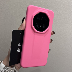 肤感液态硅胶玫红色 60PRO 适用华为mate70rs非凡大师手机壳新款 70潮牌小众防摔MATE70 保护套男女款 MATE