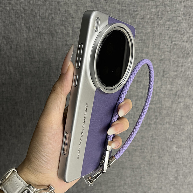 三只鱼【韩系素皮纹相机壳葡萄紫手提绳】适用于vivo200ultra/x300/200Pro手机壳新款高档轻奢防摔保护套男女,3C数码配件,手机保护套/壳,淘宝优惠券,粉丝福利购,淘宝优惠卷