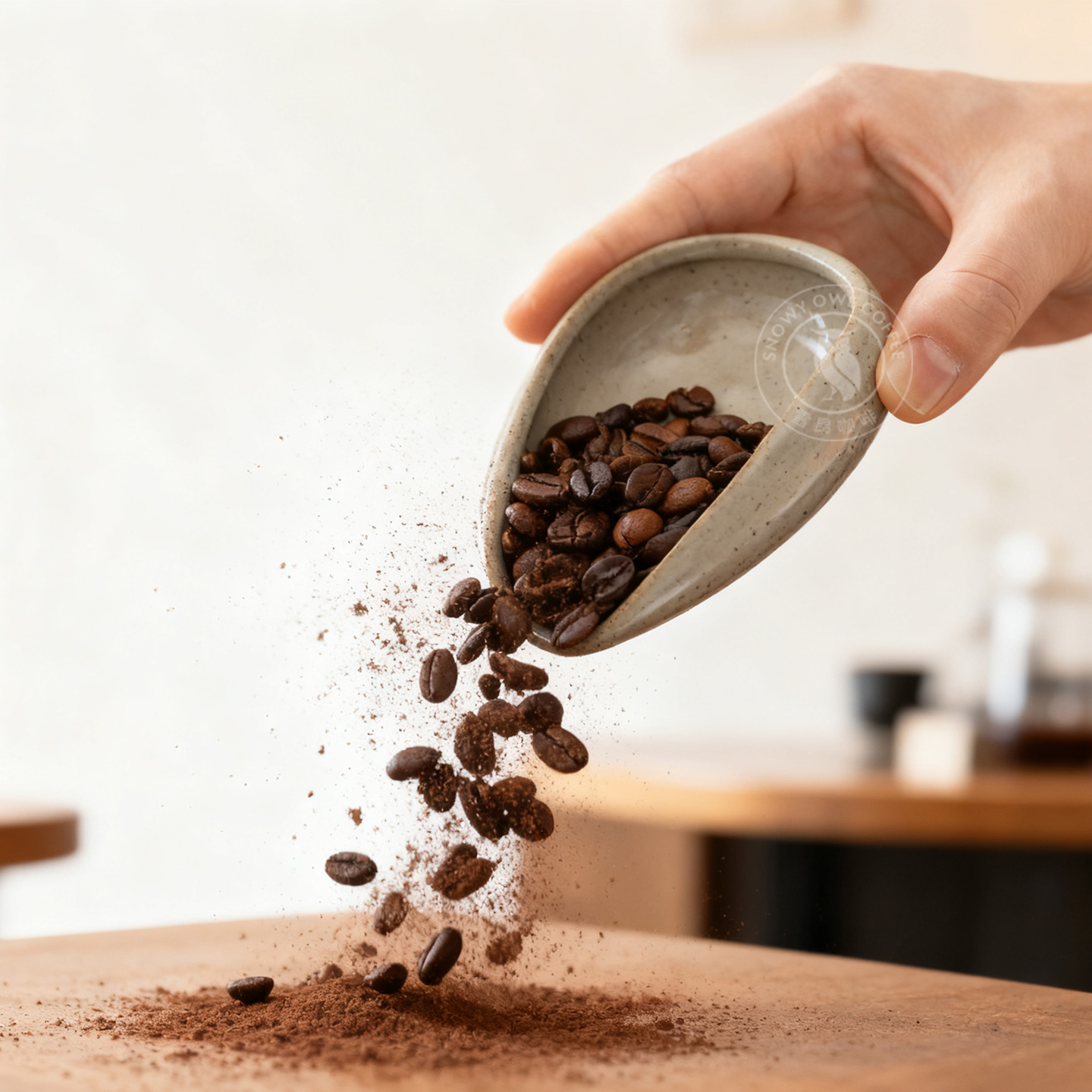 咖啡称豆盘 咖啡接粉杯 咖啡豆碟 咖啡豆碗 称豆碟秤豆盘咖啡量杯